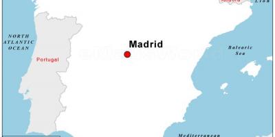 Carte de la capitale de l'Espagne