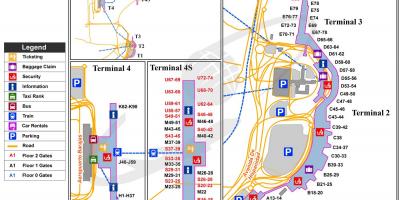 L'aéroport international de Madrid carte
