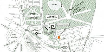 Carte de la gare d'atocha de Madrid