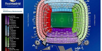 Carte de real Madrid stadium