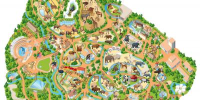 Carte de zoo de Madrid