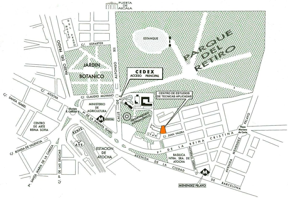carte de la gare d'atocha de Madrid