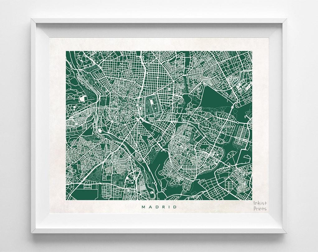 la carte de Madrid, l'art de la rue