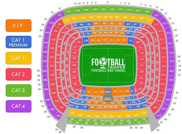 bernabeu siège de la carte