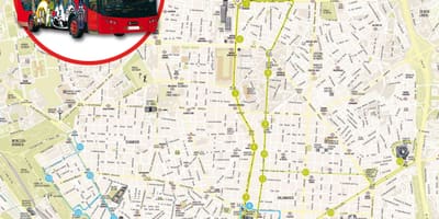 Madrid bus touristique carte
